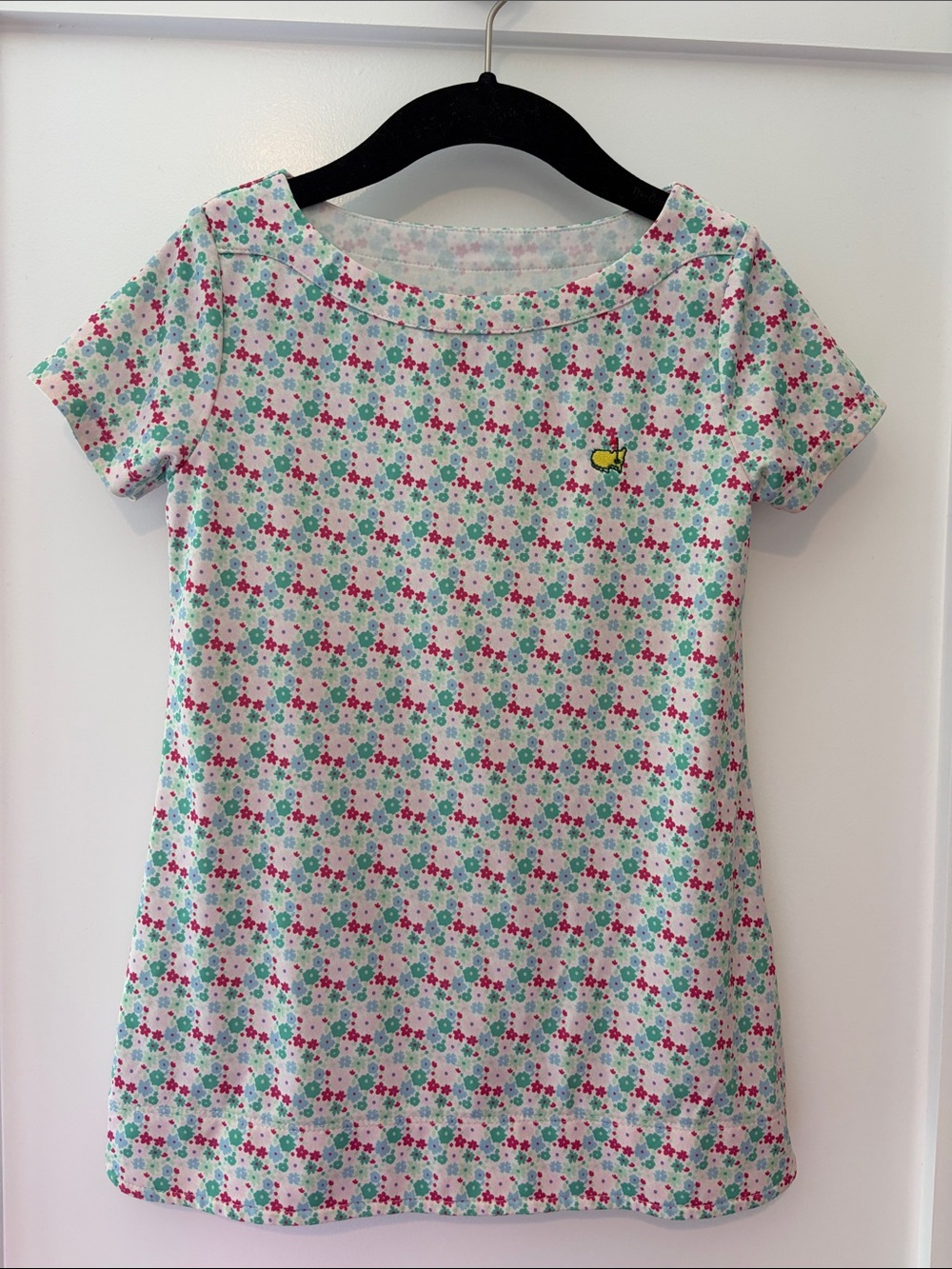 Masters 2T Girls Dress with Pink & Teal Floral Print